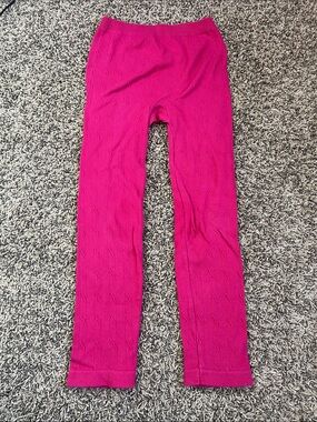 Girls Faded Glory pink super stretchy pants one size (7-16)